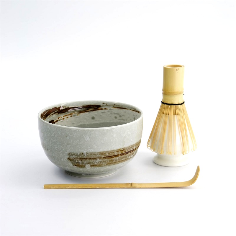 Set per tè Matcha giapponese colore striato -Tokyo Design Studio